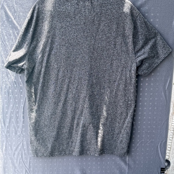 Retrofit Gray Polo Shirt with Heathered Texture - Picture 3 of 3
